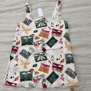 Reformation Linen Cami Dress Vacaciones, sz 4